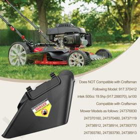 LIZEWEI Lawn mower 21-inch deck chute, durable design for consistent mowing.
