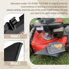 LIZEWEI Troy-Bilt compatible side discharge chute, simple swap for compatible mowers.