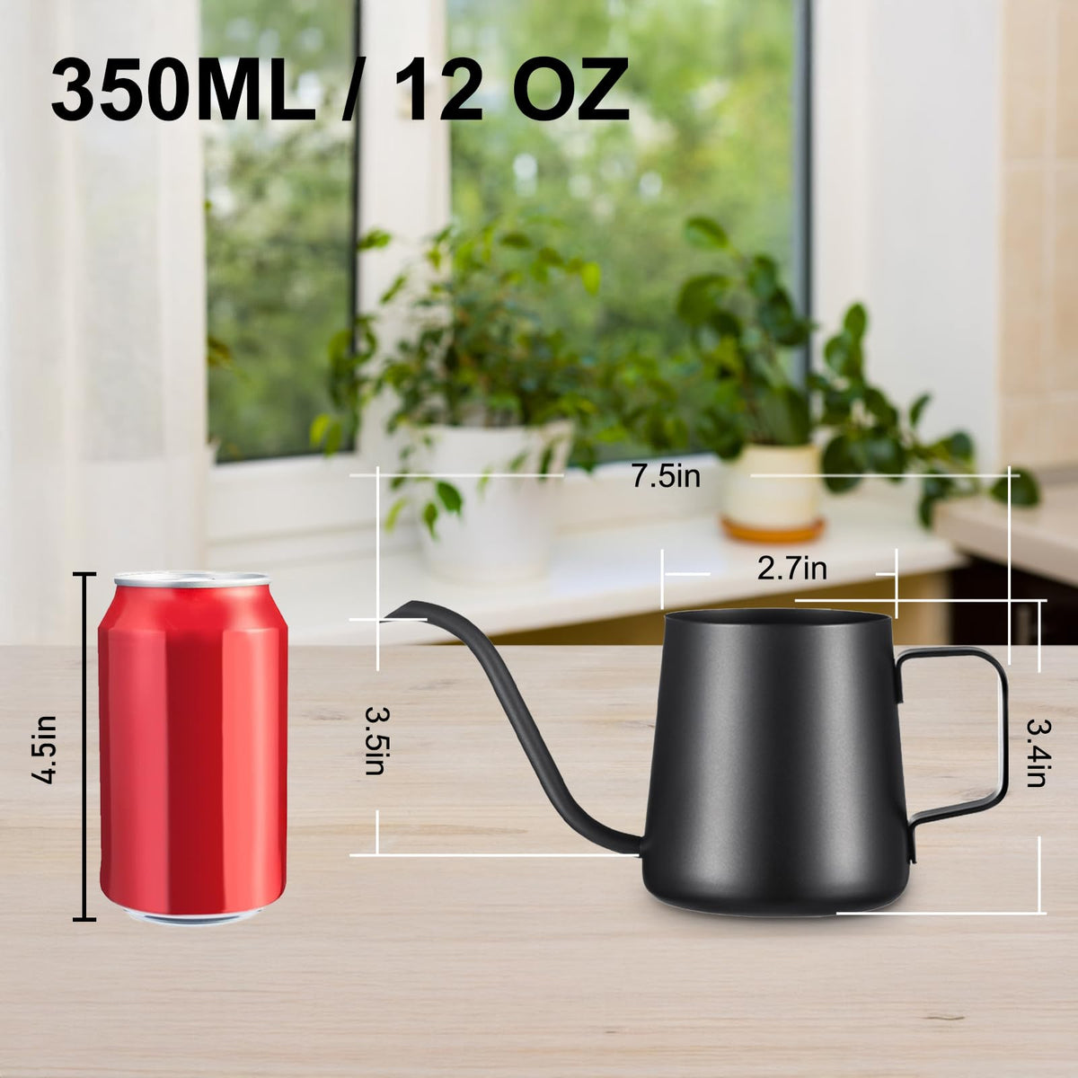 Lizhluzh compact 12 oz design fits small plant care on desks.