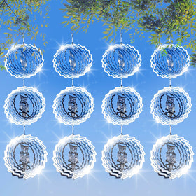 LIZOIDZSM bird deterrent discs with 360° swivel repel pigeons in the garden.