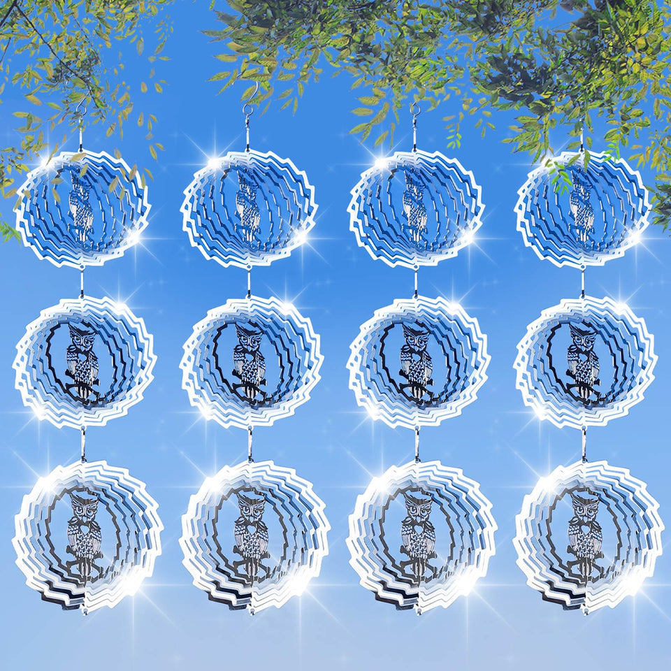 LIZOIDZSM bird deterrent discs with 360° swivel repel pigeons in the garden.