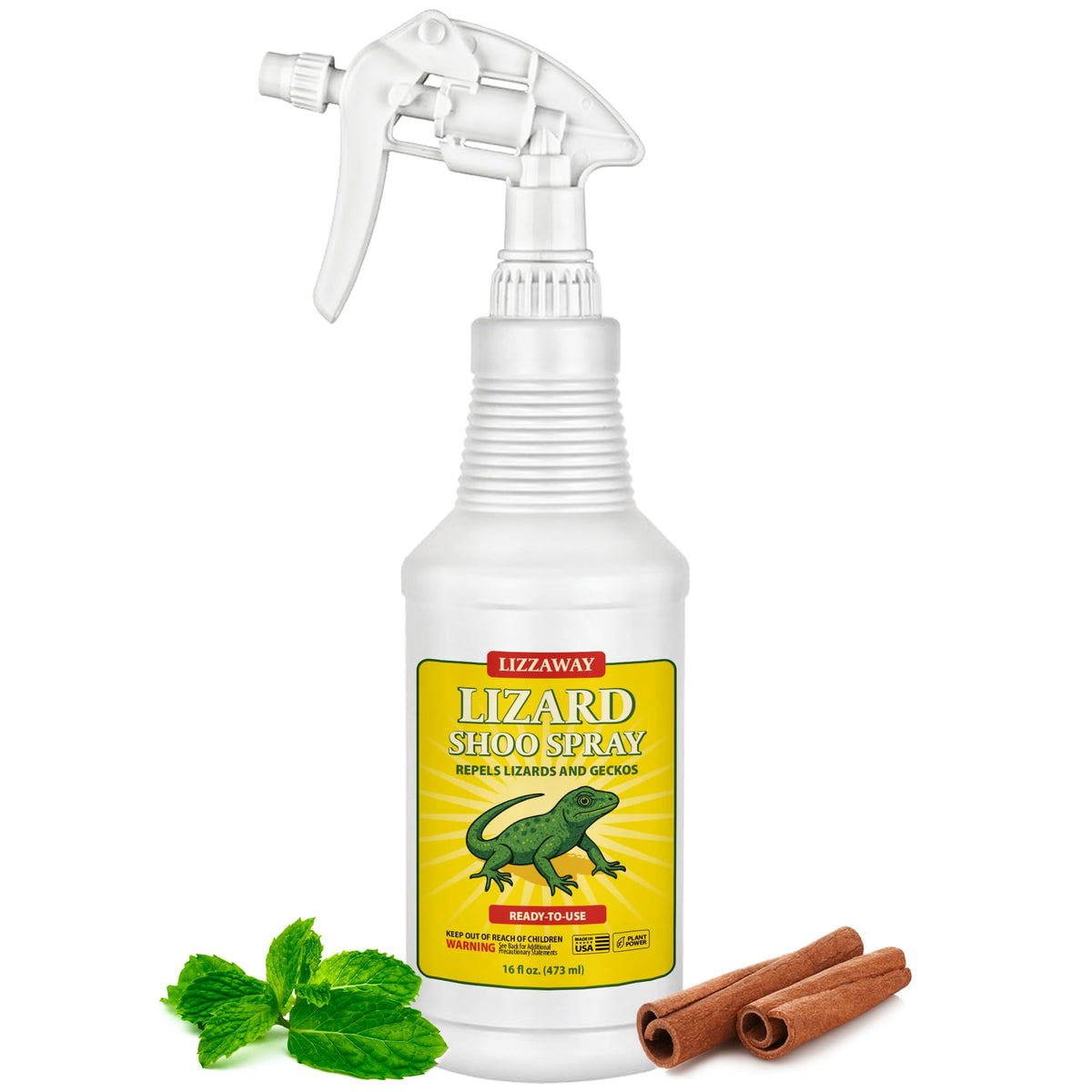 LizzAway Lizard Shoo Spray on porch deters geckos with a plant-based formula.