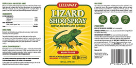 USA-made LizzAway Lizard Shoo Spray provides a safe, ready-to-use deterrent solution.