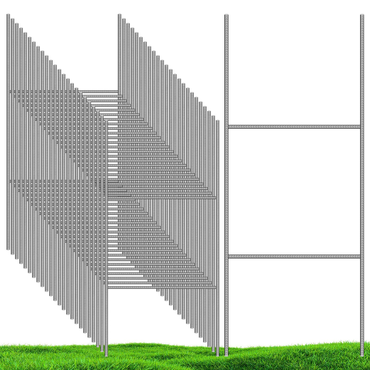 Ljliudu 25-pack yard sign stakes for 16.5 by 7 inch signs, durable outdoors.