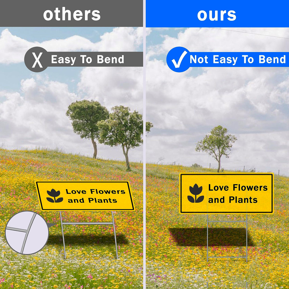 Ljliudu outdoor signage weather resistance for year-round real estate displays.
