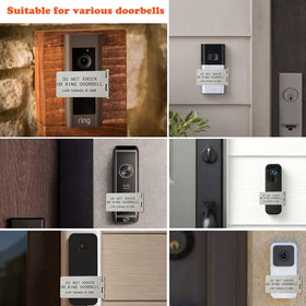 LJSCARE adhesive back installation on doorbell side