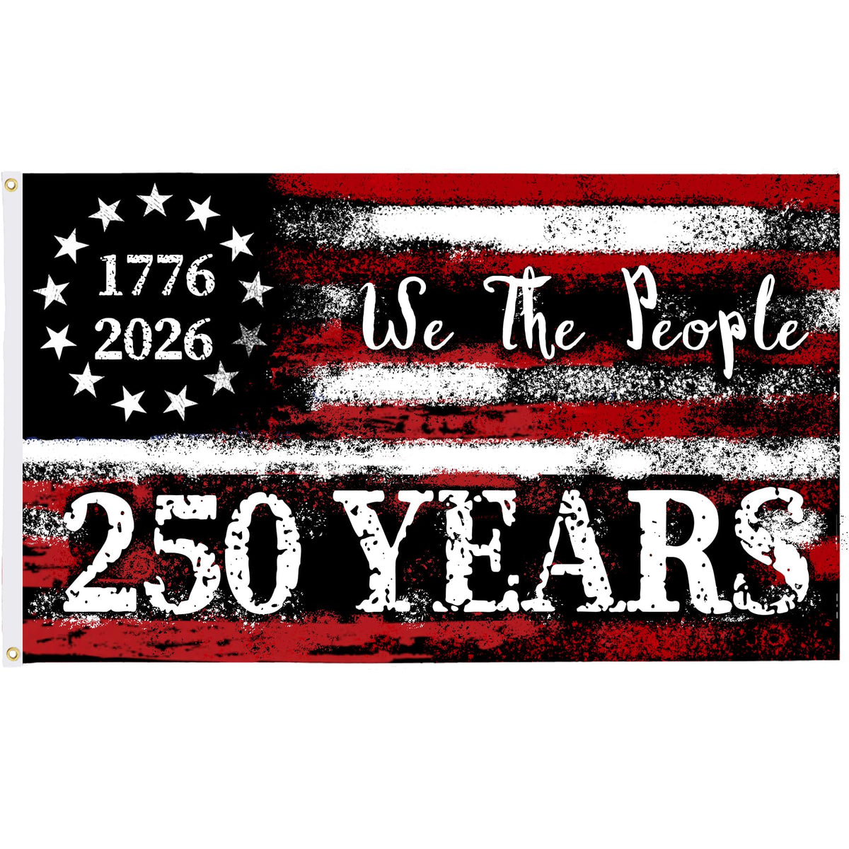 LJSCQF America's 250th anniversary flag front door display for patriotic decor.