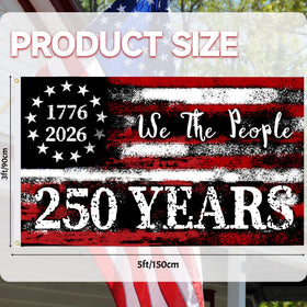 LJSCQF flag outdoor pole display with durable double-sided design for curb appeal.
