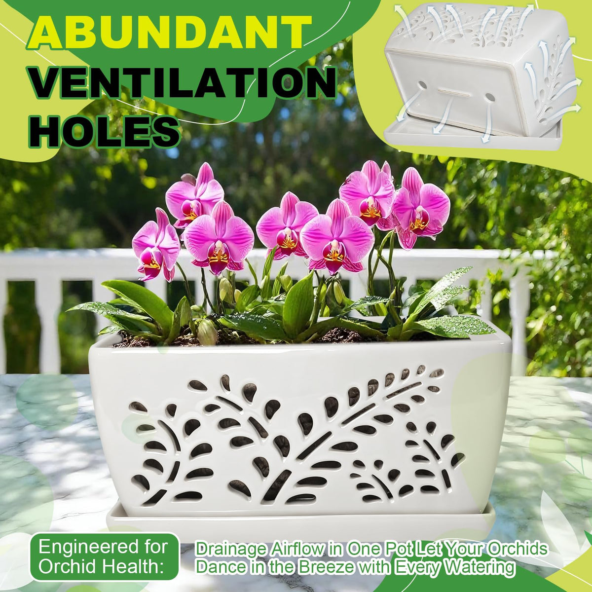 LKSSZS orchid pot is easy to clean and supports simple repotting tasks.