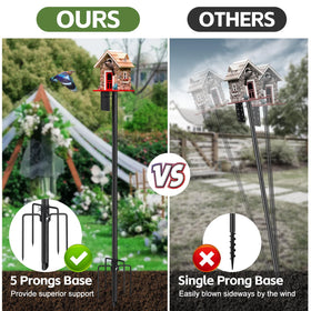 LLARGUEST adjustable-height pole sections for customizable feeder height