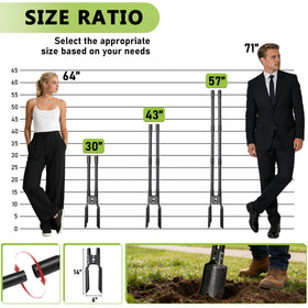 LLARGUEST detachable digger design for portable gardening tools.