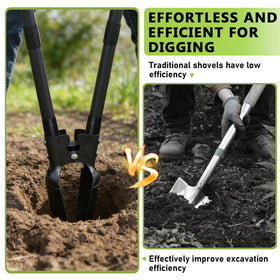 LLARGUEST digging shovel head with sharp edge for efficient soil penetration.