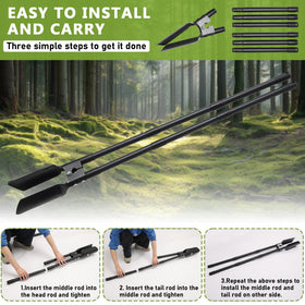 LLARGUEST heavy duty metal construction withstands harsh soil.