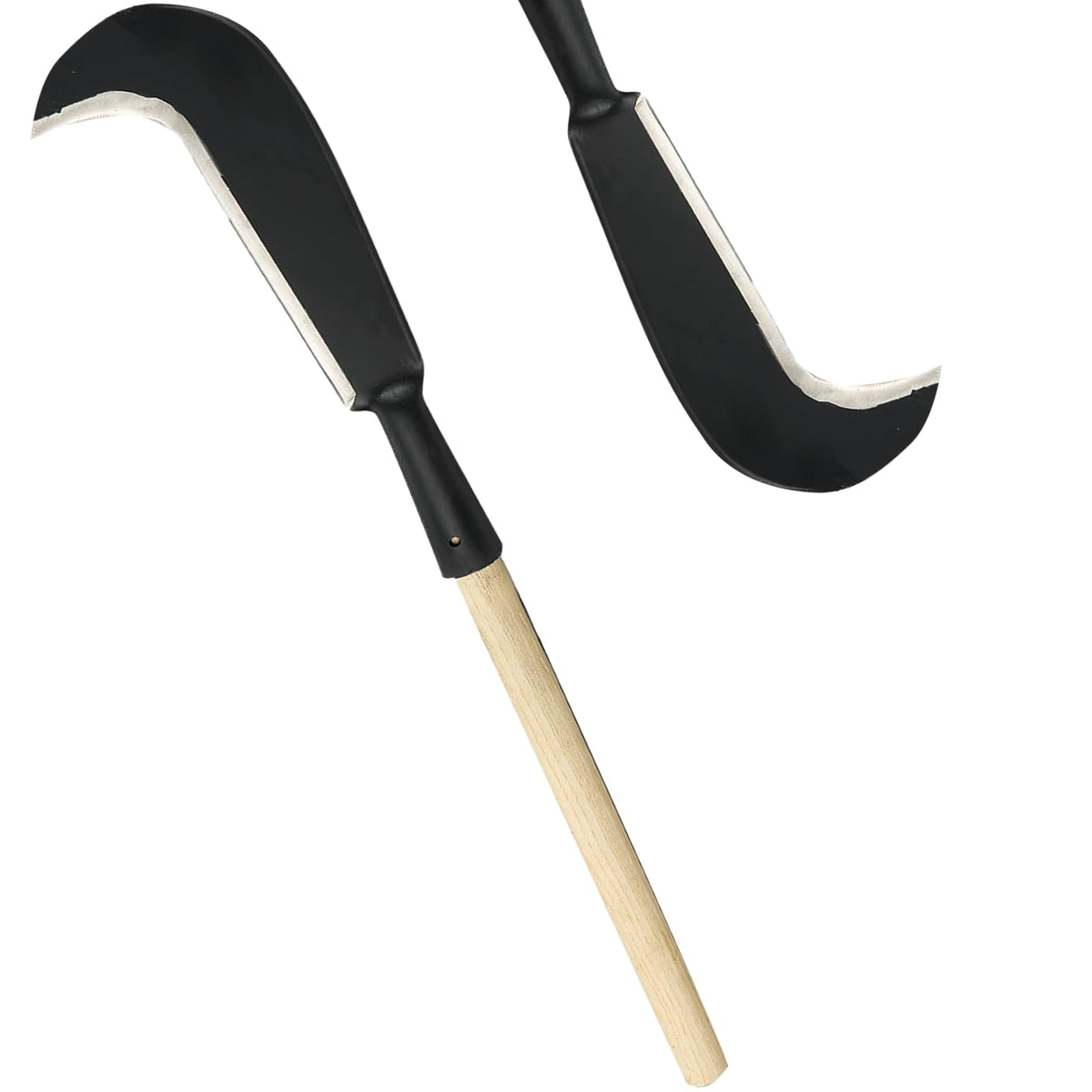 LLARGUEST Sickle garden tool with steel blade, ideal for tough clearing tasks.