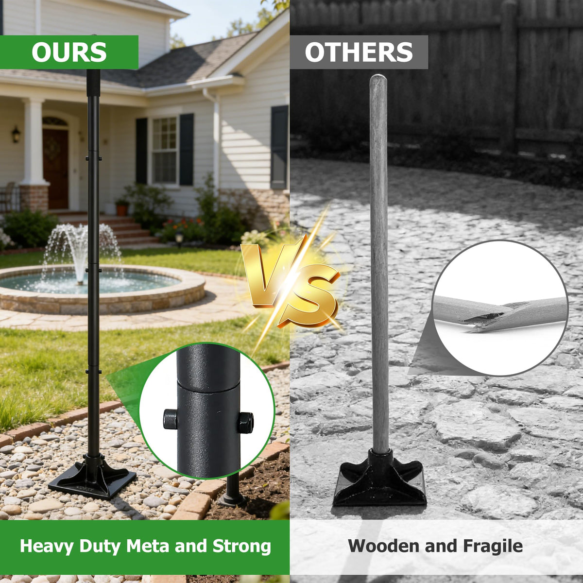 LLARGUEST ground leveler for gravel, sand, and soil tasks