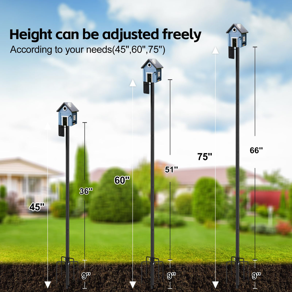 LLARGUEST universal mounting plate 4x4 compatible with most feeders