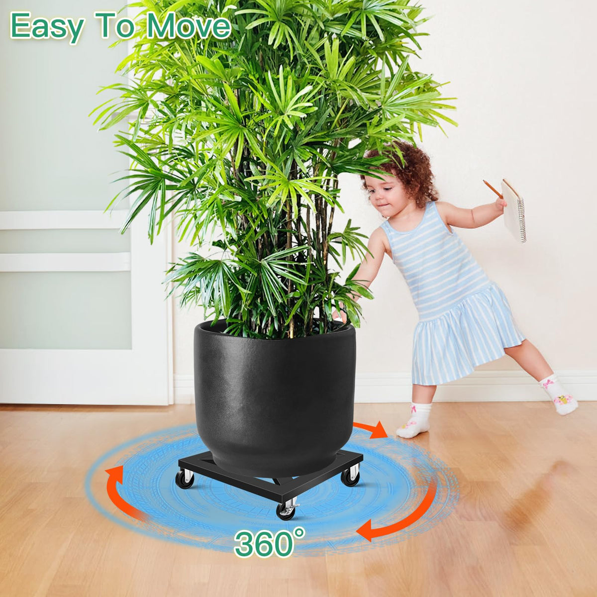 LLAXERGU heavy duty plant mover suitable for indoor and outdoor use