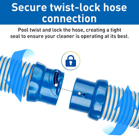 LLWAN easy-install hose with push-and-twist design.
