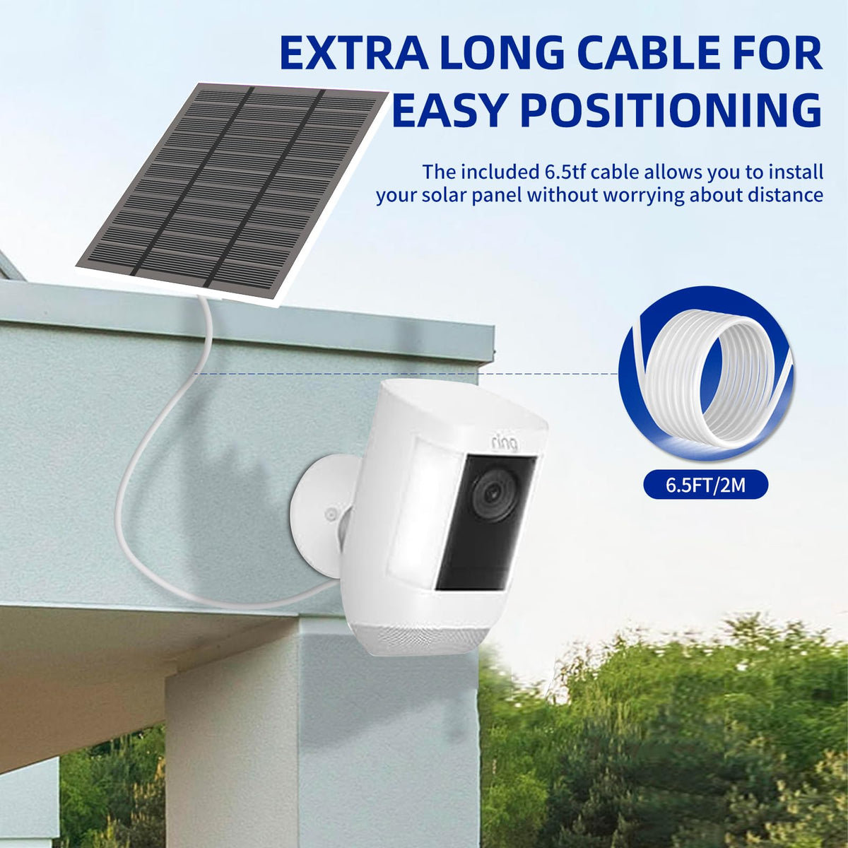 LMDTYN IP65 weatherproof solar panel withstands rain and sun outdoors