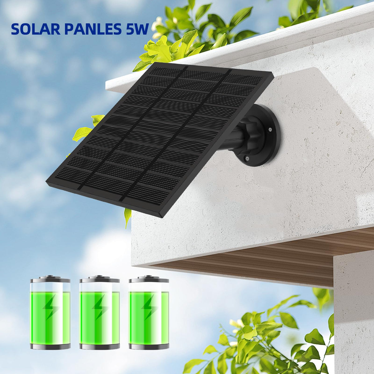 LMDTYN Ring camera powered by solar system enabling surveillance