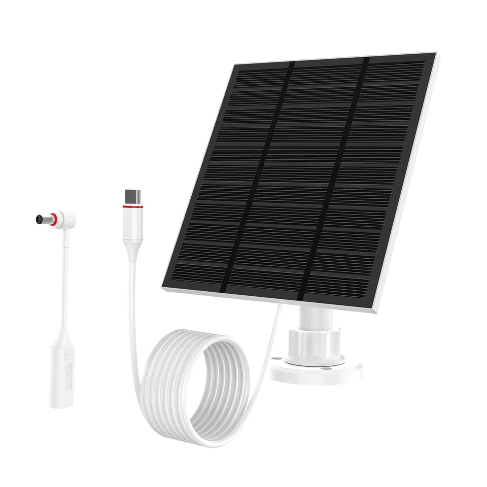 LMDTYN 5W solar panel for Ring camera powering outdoor security with sunlight