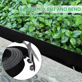 Lmiaiwe sleek black border enhances pathways and garden borders.