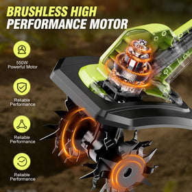 Lmozim tilling width shows a 9.5-inch coverage for larger patches.