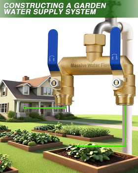 LNEZCDB 3/4-inch GHT thread securely connects standard faucets
