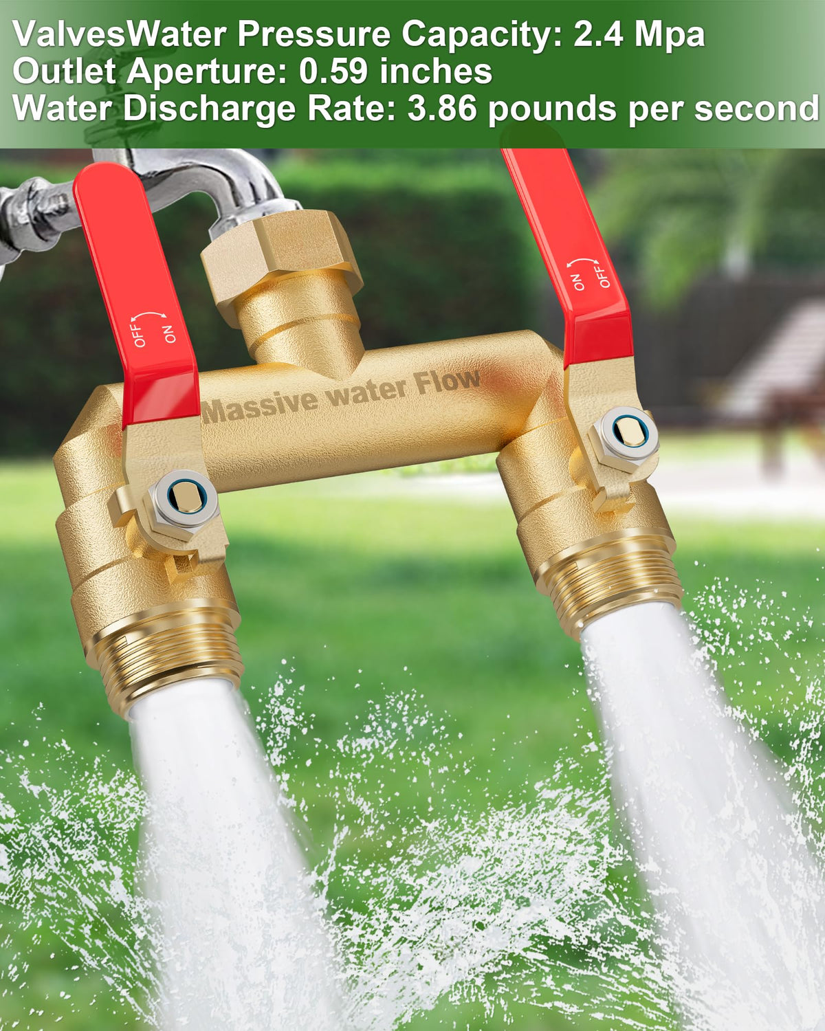 LNEZCDB 90-degree male thread prevents strain on hoses.