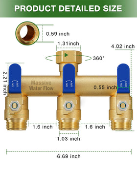 LNEZCDB brass hose spigot connection demonstrates durable, leak-free performance.