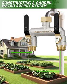 LNEZCDB 3/4-inch GHT inlet fits standard faucets quickly.