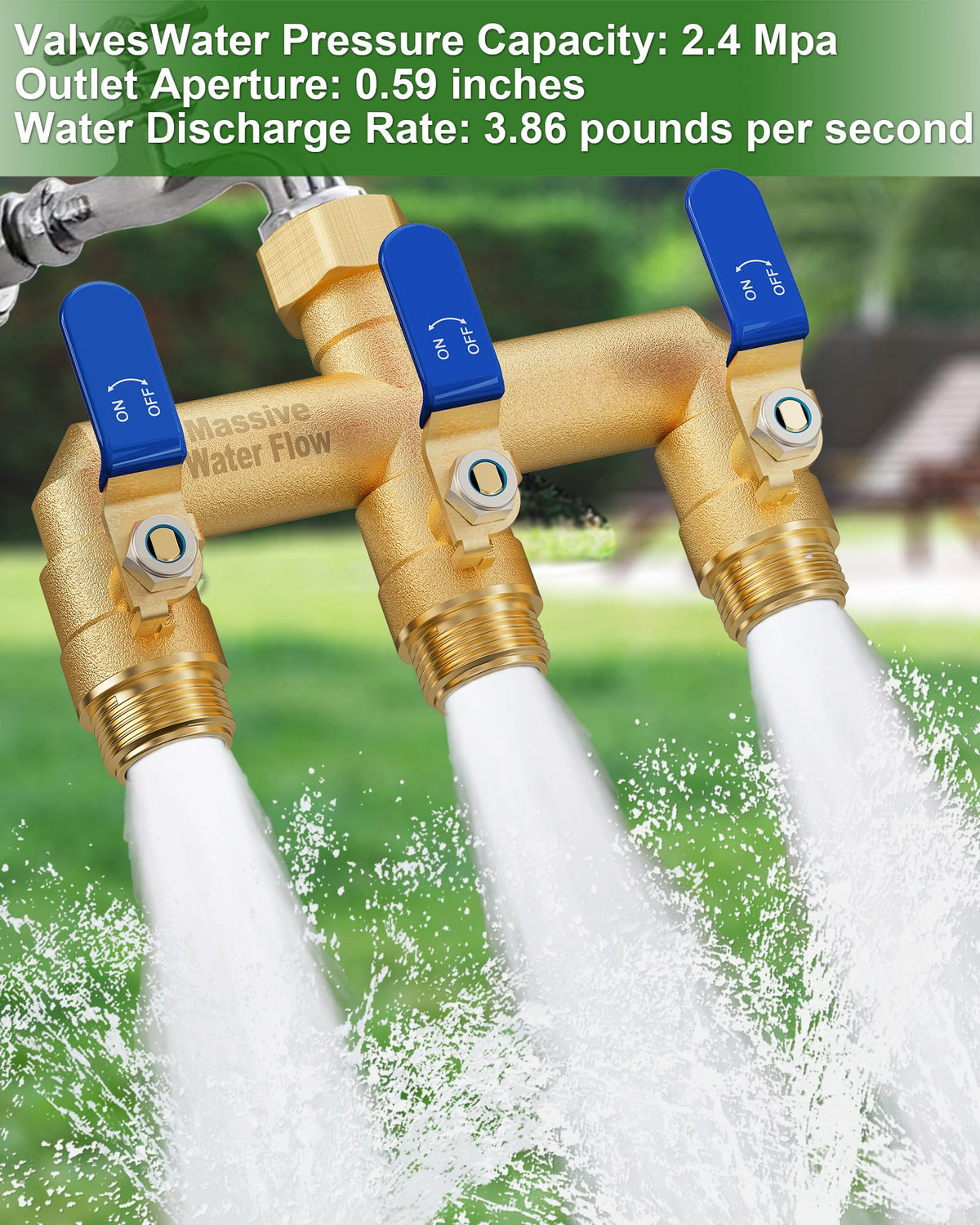 LNEZCDB ergonomic long-handle valve makes flow control easy, even with gloves.