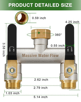 LNEZCDB brass nickel-plated body offers durability and corrosion resistance.