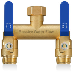 LNEZCDB hose splitter 2-way heavy-duty for garden efficiency and convenient watering