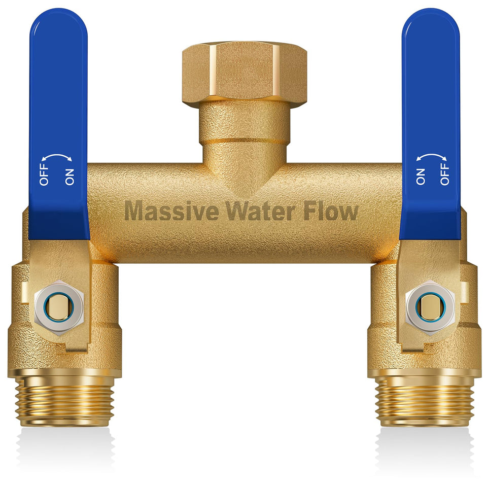 LNEZCDB hose splitter 2-way heavy-duty for garden efficiency and convenient watering