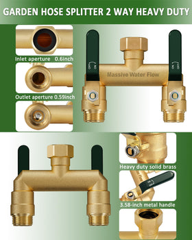 Tool-free hex inlet allows quick, tool-free installation on the LNEZCDB splitter.