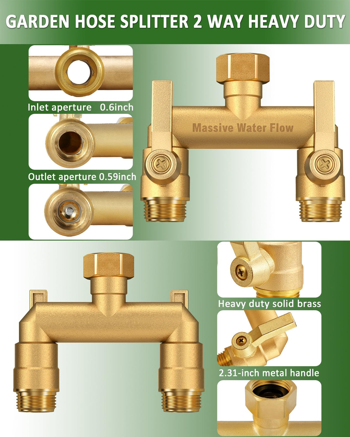 LNEZCDB long metal handle delivers easier grip and faster water control.