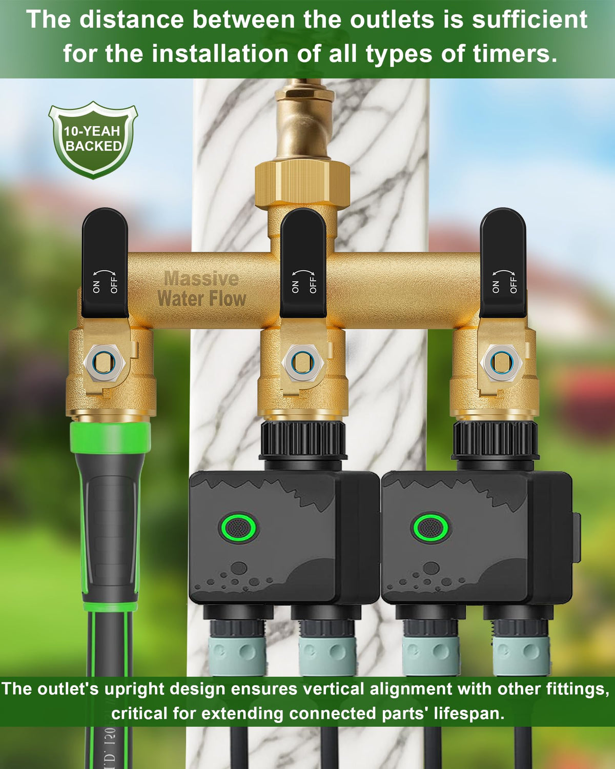 Outlets spaced 1.6 inches apart for multiple devices