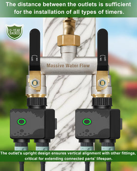 LNEZCDB temperature-tested brass construction stays leak-free across temps.