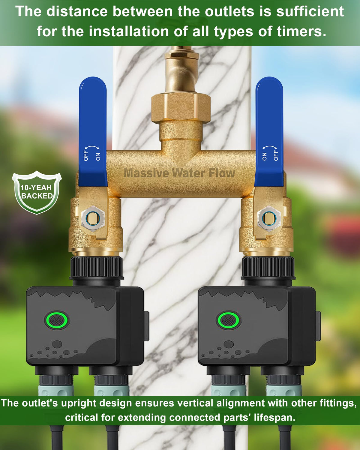 LNEZCDB vertical 90-degree male thread simplifies hose setup