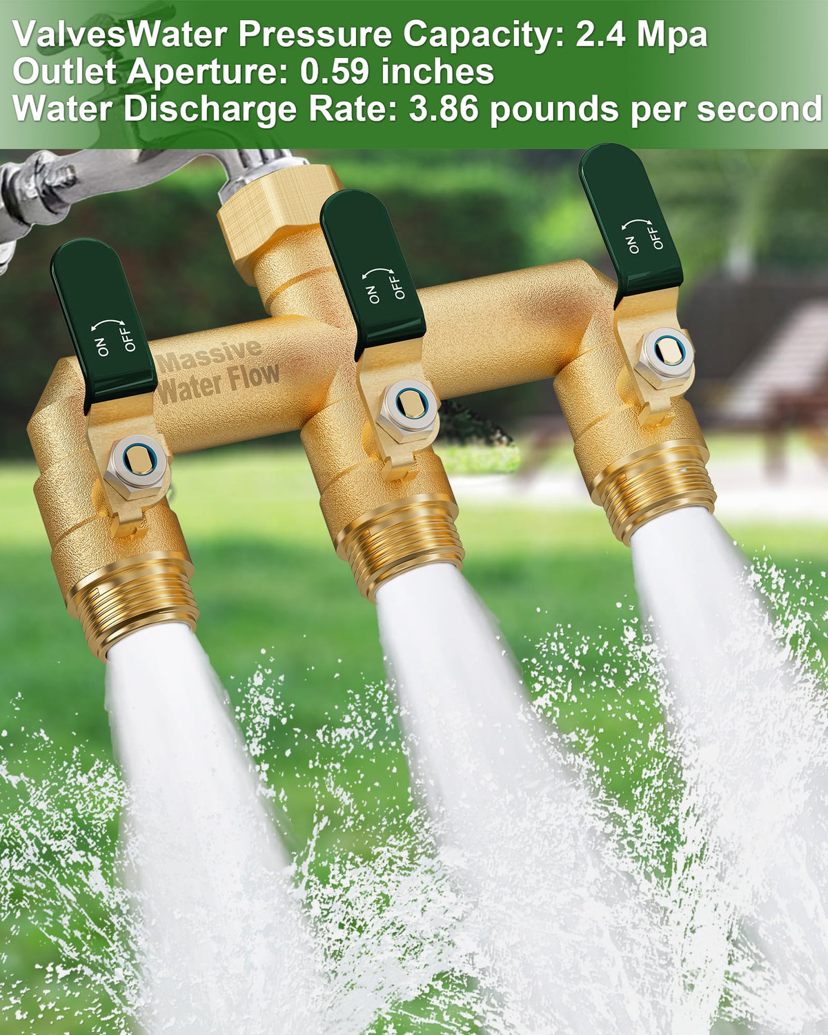 LNEZCDB vertical 90-degree outlet reduces space and stress on hoses