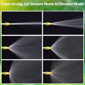 LNSY nozzle ergonomic-grip with rubber wrap stays comfortable in all weather