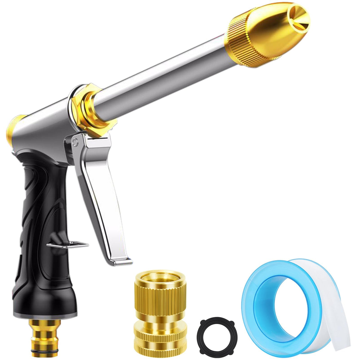 LNSY upgraded nozzle with rotating head for precise watering and adaptable spray patterns