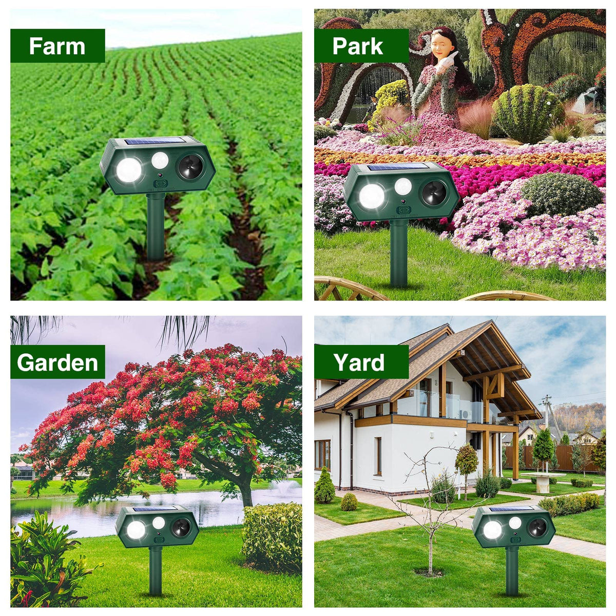 LNYUHAD Sonic Fortress Pro LED flash deterrence active at night visualization