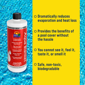 Lo-Chlor Aqua Blanket weekly dose applied to water surface for easy use