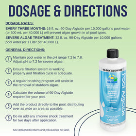 Lo-Chlor concentrated coverage indicating 16oz treats 10,000 gallons