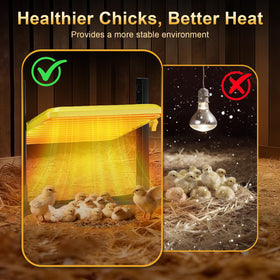 Lobeline brooder plate with five height positions for setup flexibility.