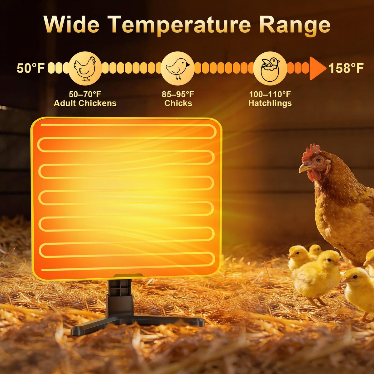 Lobeline hanging design for space-saving coop setup