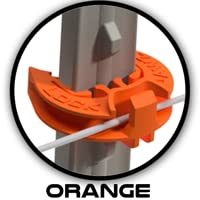 Lock Jawz T-360 weaving-ready insulator enables quick wire weaving.