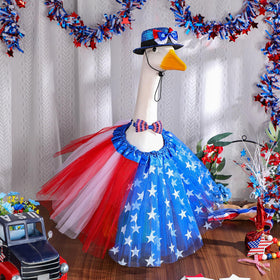 Locmeo patriotic decor boosts curb appeal for outdoor Fourth of July setups.
